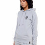 Ladies Silver Slim Fit Hoodie